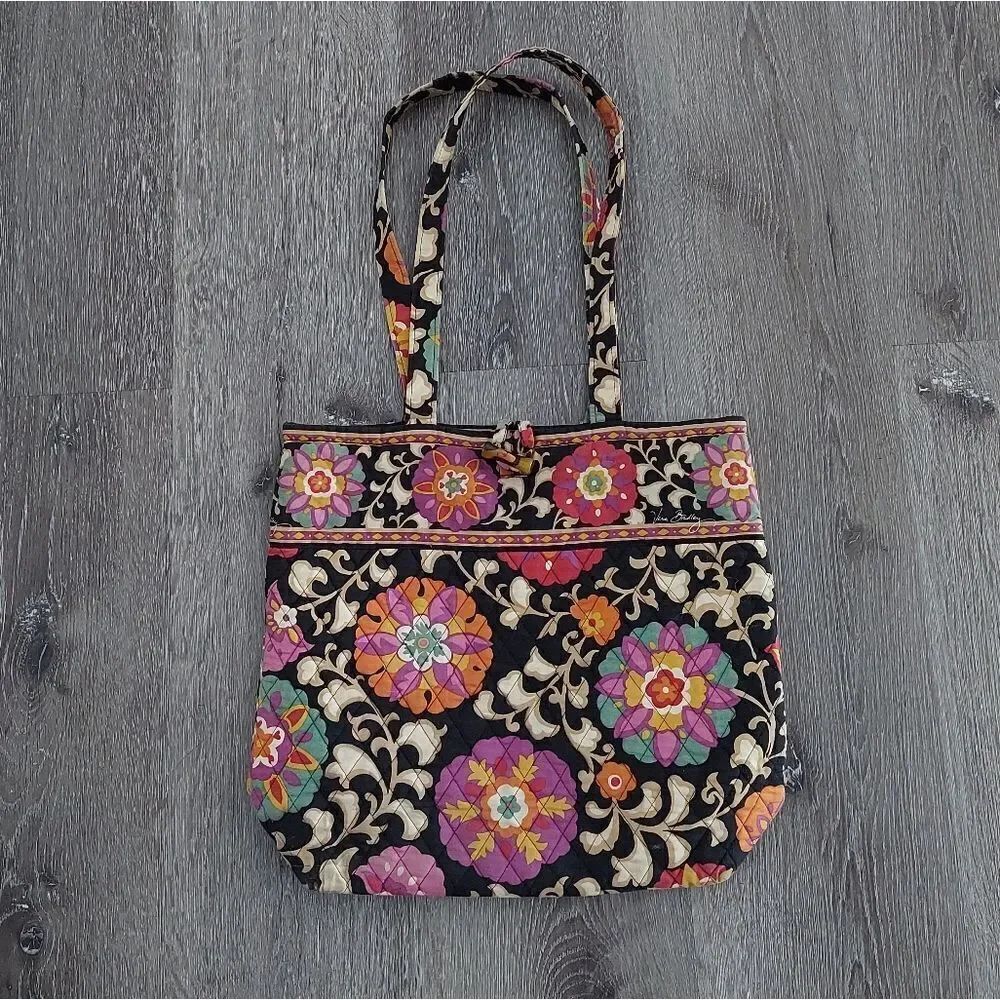 Vera Bradley Suzani Tote Bag Large Floral Cotton Retired 2011